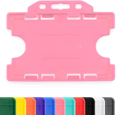 Dubbele Kaarthouder - ID Pas Protector - Veilig Identificeren - Beschermt Magneetstrip - 86x54mm Kaarten - Roze
