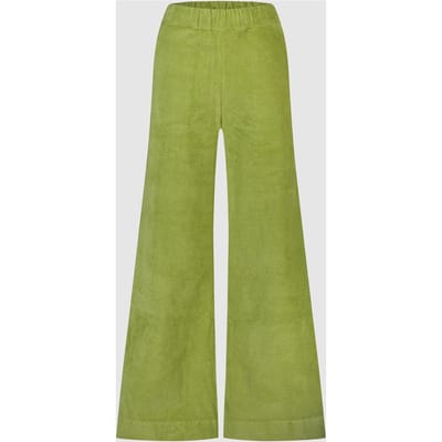 Circle of Trust Lois Wide Leg Rib Bamboo Green Maat: XS | Wijde Broeken Outlet | Dames | Groen