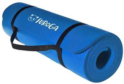 Yogamat Gevoerd & Antislip voor Fitness