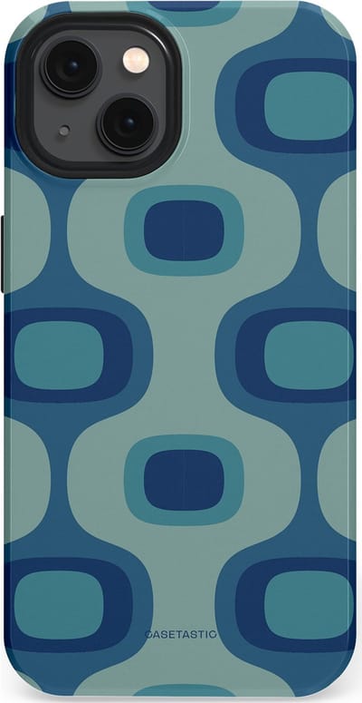Casetastic Hoesje Geschikt voor Apple iPhone 13 Magsafe - Stijlvolle Beschermende Duo-layer Case - Vintage Flow