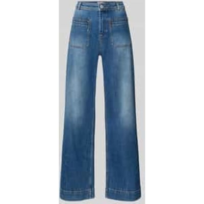 Wide fit jeans in used-look