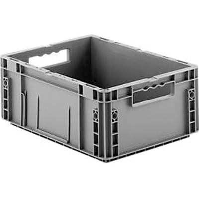 Stapelbak Euro serie MF 4170- polypropeen -  L 400 x B 300 x H 170 mm - 14,6  l - open handgrepen -grijs