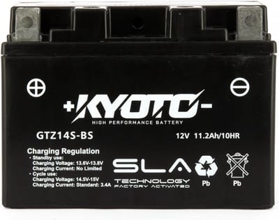 SLA Kyoto-accu voor Benelli 899 TNT-motorfiets 2007-2016 YTZ14S-BS / 12 V 11,2 Ah nieuw