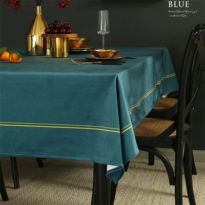 Tafelkleed, eettafel, tafelkleed, theetafelkleed, effen kleur rechthoekig Amerikaans rond tafelkleed (D 170 * 170cm)