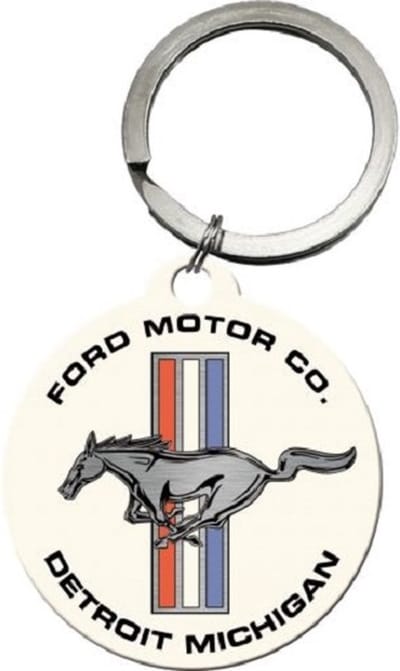 Ford Mustang Sleutelhanger Ø 4 cm.