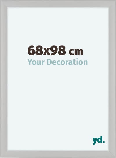 Your Decoration - Fotolijst 68x98 cm - MDF - Wit Houtnerf - Como