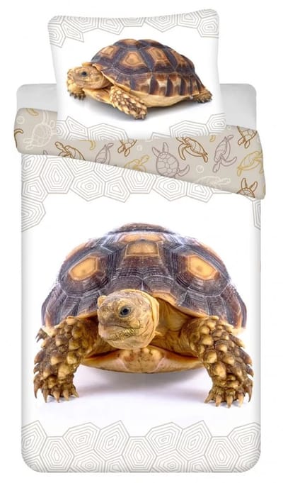 Sweet Home dekbedovertrek Schildpad 140 x 200 cm - 70 x 90 cm - Katoen