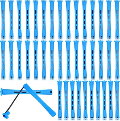 40 Stuks Permanente Krulspelden - Kleine Krullers 9mm voor Korte Kapsels, Koude Golfjes en DIY Haarstyling Tools