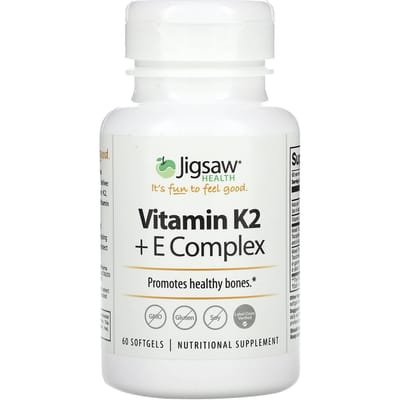 Jigsaw Health, Vitamine K2 + E Complex, 60 Softgels