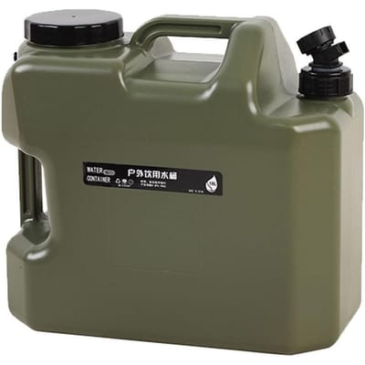 25L Kampeerwatercontainers Draagbare noodwatertank van PE met kraan voor kamperen en wandelen 18L