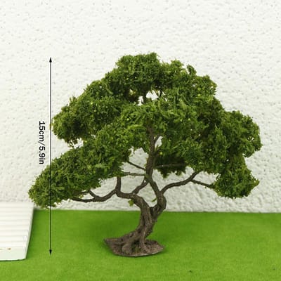 12/15cm Hoog Superieure Kwaliteit Draad Modelboom Micro Landschap Landschapsdecoratie Zandtafel Parklandschap DIY Stof