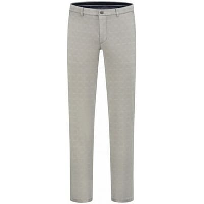 Com4 - Broek Grijs Com4 Modern Chino Pantalons Grijs 21202028