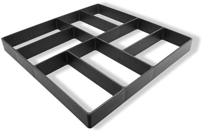 Schimmel Bestrating Maken zwarte kunststof schimmel DIY bestrating tuin vloer weg beton Stepping oprit Steen(D)