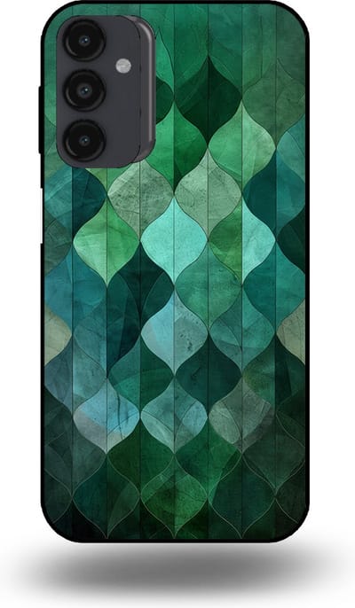 Smartphonica Telefoonhoesje geschikt voor Samsung Galaxy A23 5G met groene bladeren opdruk - TPU backcover case green leaf design - Groen geschikt voor Samsung Galaxy A23 5G