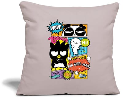 Bad Badtz-Maru Met Vrienden In Comicstijl Sierkussenhoes, 45 x 45 cm