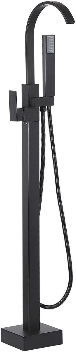 RIBBON - Doucheset - Zwart - Messing