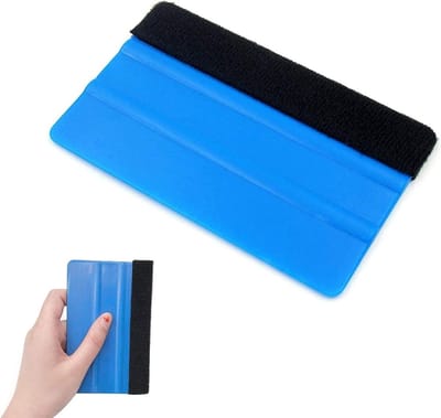 Plastic Squeegee voor Auto - Gereedschap voor Vinyl Wrap en Raamfolie Toepassing - Zachte Vilt Rand Schraper - 1 Stuk - Perfect voor Auto Folie en Tintwerk