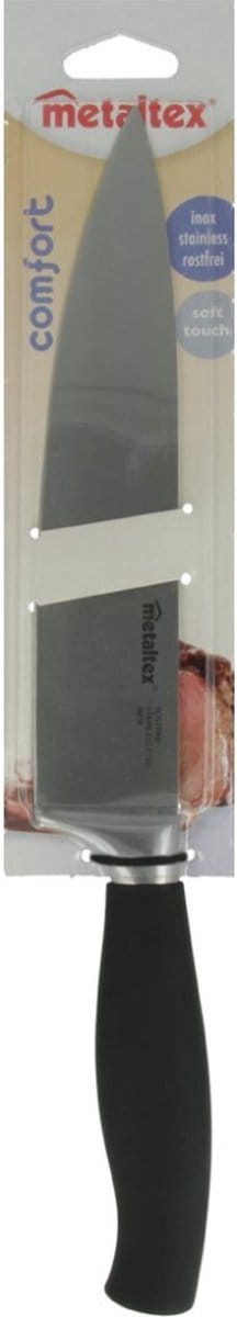 Tomado-Metaltex Metaltex Comfort Keukenmes 34 Cm Zwart/Rvs
