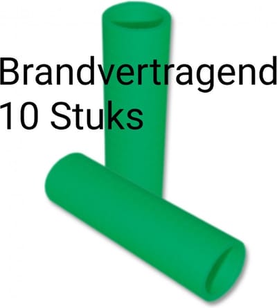 Serpentine BRANDVERTRAGEND Groen, 10 rolletjes, Carnaval, Verjaardag, Horeca, Papier