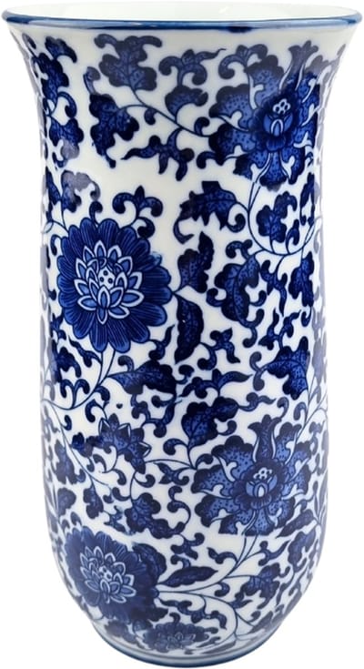 Delftsblauwe vaas (hoogte 20cm, opening 6cm)