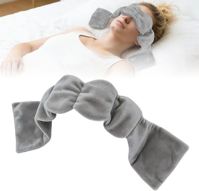 Gewogen oogmasker voor optimale nachtrust, meditatie en reizen - zwart, comfortabel en lichtgewicht