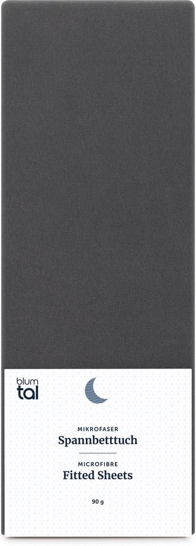 Blumtal Hoeslaken - Microfiber Hoeslakens - 140 x 200 x 30cm - Antraciet