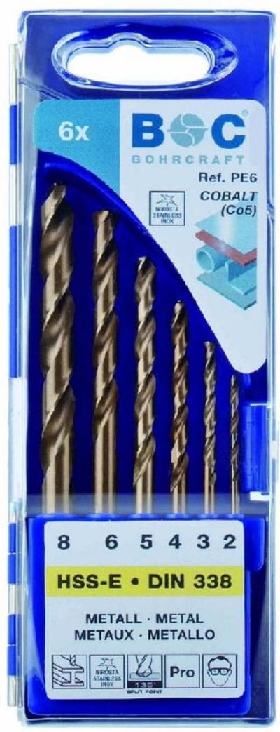 BOC Cobalt  HSSE borenset 6 delig