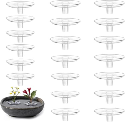 Bloemenarrangementhouders - Zwevende houders - Bloemen presenteren - Onzichtbaar acryl ontwerp - 20 stuks - Transparant