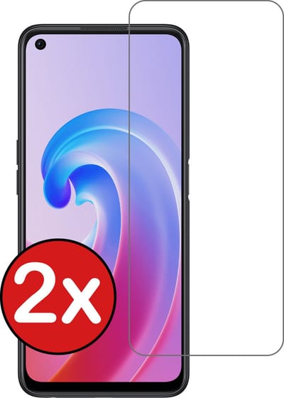 Screenprotector - 2 Stuks - Geschikt voor OPPO A76 - Extra Sterk - Beschermglas - Gehard Glas - Tempered Glass - Screen Protector