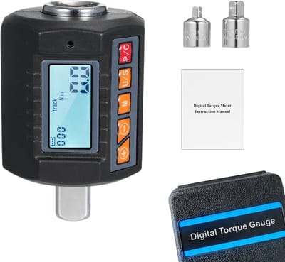 Digitale Momentsleutel - Koppelmeter - Nauwkeurig Aandraaien - Geluidslicht Alarm - 200 Nm - Zwart