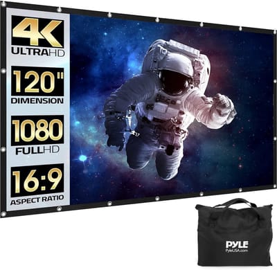 Draagbaar 120 inch projectiescherm voor binnen en buiten - Kreukvrij en lichtgewicht voor optimale filmervaring