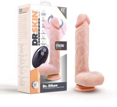 Blush® - Dr. Skin Silicone Dildo met afstandsbediening - Levensechte dildo voor vrouwelijk orgasmes Dr. Ethan - Seksspeeltje vrouwen - Vanille/lichte huidskleur 23cm