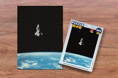 Puzzel Een satelliet weergave van een space shuttle - Legpuzzel - Puzzel 500 stukjes