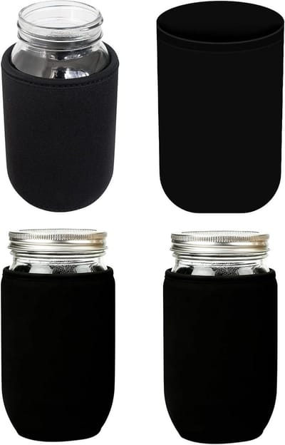 Pot Hoezen - Geïsoleerde Beschermers - Kieming Ondersteunen - Lichtblokkerend Materiaal - 4 Stuks 24/32oz - Donker