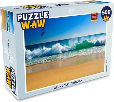 Puzzel Zee - Golf - Strand - Legpuzzel - Puzzel 500 stukjes