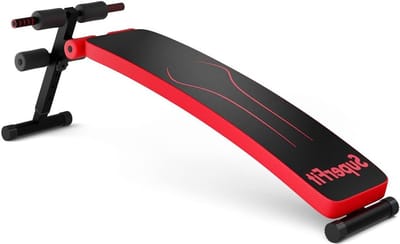 Sit-Up Bank - Trainingsbank Schuine Bank - Full Body Training - Inklapbaar Ontwerp - 200 kg - Rood