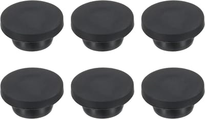 Rubberen Stoppen - Siliconen Afsluiters - Gaten Afdichten - Hoge Temperatuur Bestendig - 23mm Onder Diameter - Zwart