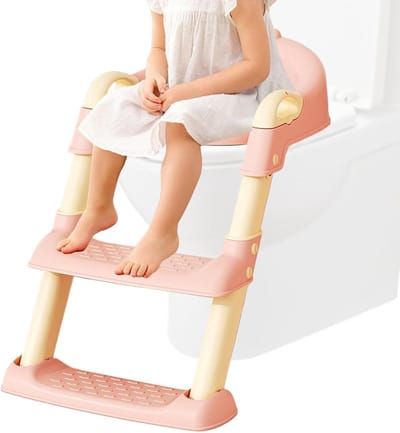 Kinder Potty Trainer - Toilet Stoel - Zindelijkheidstraining - Antislip Ontwerp - 60x41.5x38 cm - Roze