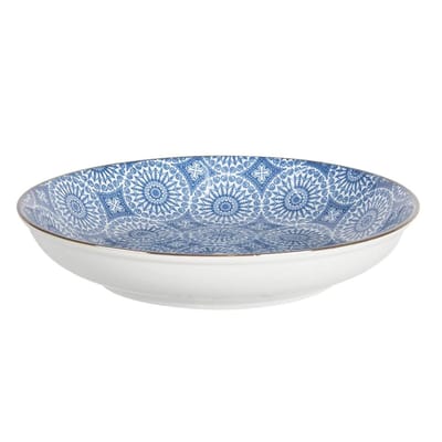 Clayre & Eef Soepbord Ø 20x4 cm Blauw Keramiek