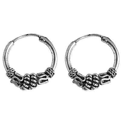 Fako Bijoux® - Bali Oorringen - Nairobi - 15mm - Zilverkleurig