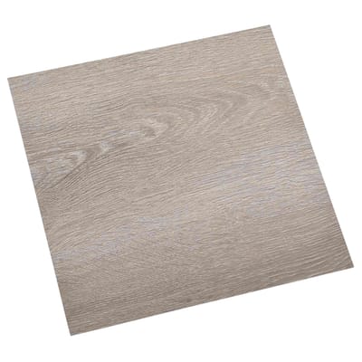 vidaXL - Zelfklevende - Vloerplanken - Taupe - 30,5 - x - 30,5 - cm - 20 - st - PVC