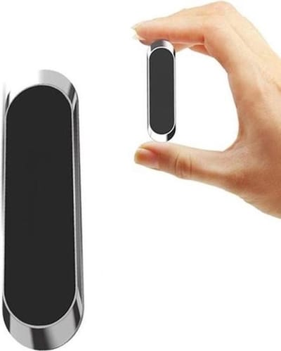Magneet Telefoonhouder Auto Plaatje -Telefoonhouder Magneet Auto - Magneet Telefoon Auto Houder - Zilver
