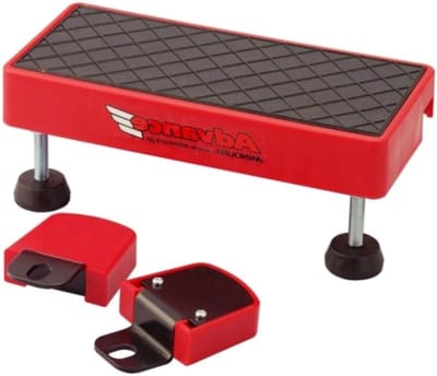 Roller Accessoireset - Fietsroller Kit - Fietstraining Thuis - Voorkomt Wegglijden - 30 x 16 x 6.3 cm - Rood/Zwart