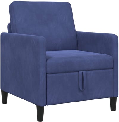 vidaXL - Sofa - met - Opbergruimte - Politieblauw - 72 - x - 78 - x - 87 - cm - Polyester