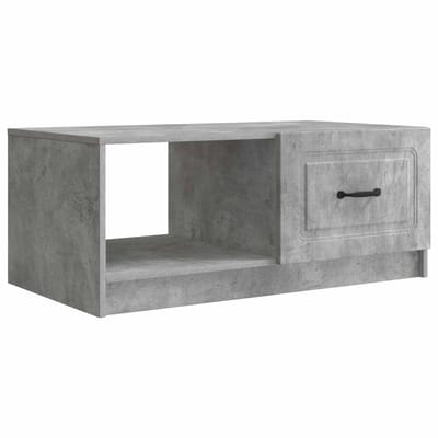 vidaXL - Salontafel - Betongrijs - 90 - x - 50 - x - 37 - cm - Bewerkt - hout