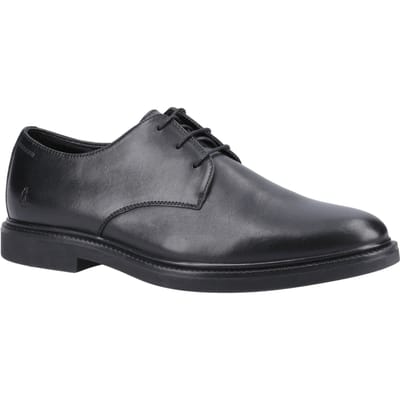 Hush Puppies Kye Leren Zwarte Veterschoenen voor Heren