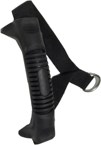 Fitness Handgrepen - Trekkoord Handvatten - Kracht Training - Ergonomisch Ontwerp - 15x6CM - Zwart