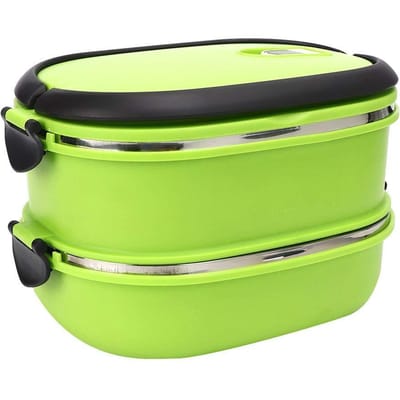 Premium Dozen Hoge Kwaliteit Draagbare Lunch Bento Doos met Opvouwbaar Handvat Roestvrijstalen Binnenkant Lekvrije Voedselbewaarcontainers Outdoor Bento
