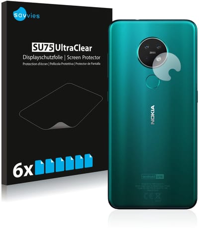 Savvies - Screenprotector voor Nokia 7.2 (ALLEEN Camera Lens) - Folie Beschermfolie transparant 6 Stuks