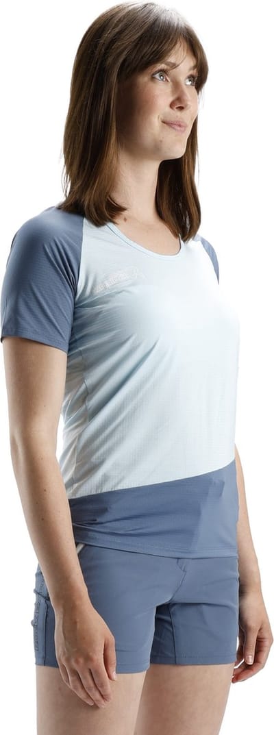 Rock Experience MERLIN SS Dames T-Shirt Blauw L - Korte Mouw T-Shirt - Sportshirt